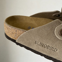 Sabots légers antidérapants en cuir suédé véritable style designer, semelle en liège EVERGREEN, mules personnalisables avec LOGO, prix de gros