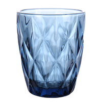 Vente en gros de tasse en verre vintage style européen de 10 oz verres à boire style INS verrerie à eau en relief tasse en verre de jus de vin spot