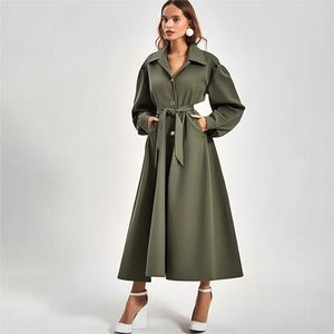 Abrigo de Diseño Tipo Gabardina, Abrigo Personalizado de Alta Calidad, Nuevo Modelo para Mujer, con Hebillas, Abrigo de Piel de Cordero Blanca para Mujer - Product Image 2