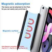 REXIAO Lápiz Activo Metálico Tipo-C con Rechazo de Palma para iPad 6/7/8/9/10/11/A16 Air 3/4/5/M2/M3/M4 Mini 5/6 Pro 11/12.9/M4/5