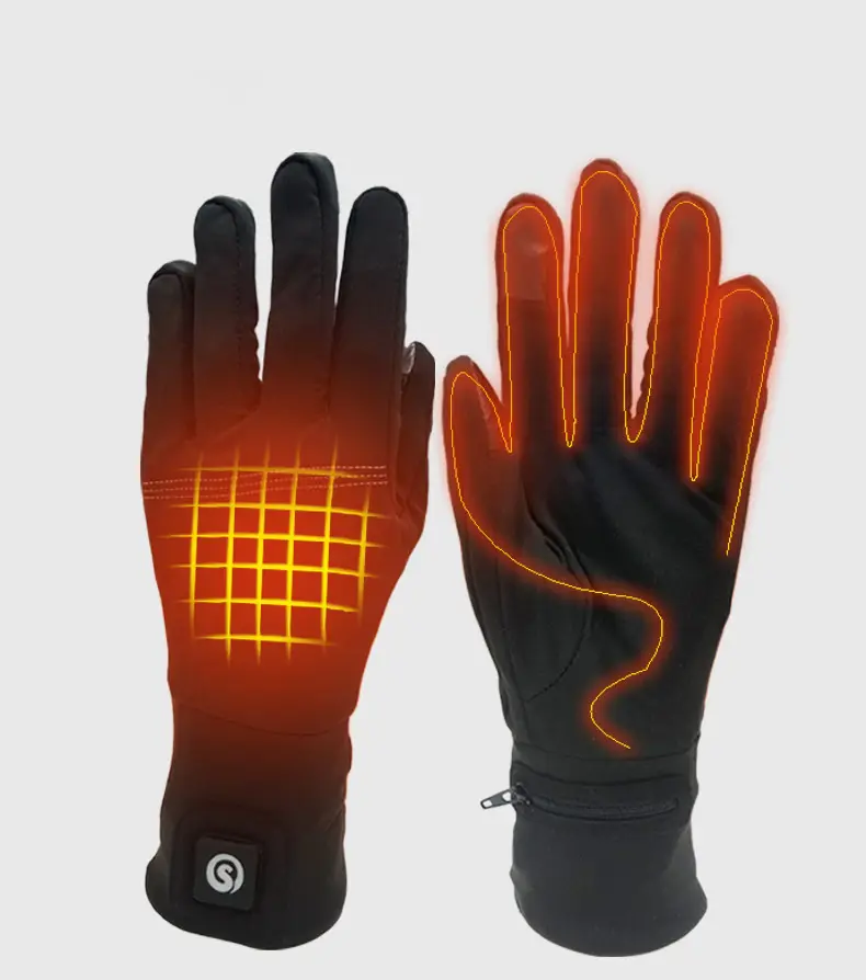 Winter USB Hand Warmer Electric Thermal Waterproof Heated Ski Gloves