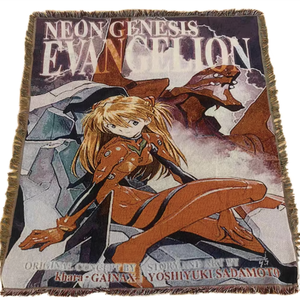 Tapisserie Jacquard Personnalisée en Usine, Motif Dessin Animé, Couverture Tricotée et Tissée, Plaid en Fil - Product Image 1