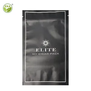 Minlee Custom Aluminum Foil Ziplock Pouch Emballage Personnalis Sachet Tobacco Cigar Tubes Packaging Mylar Bag