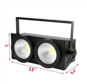 Projecteur COB 200W à 2 yeux LED, DMX512, en aluminium, blanc chaud, pour scène, TV, studio, cinéma, événements et spectacles en parcs à thème - Product Image 2