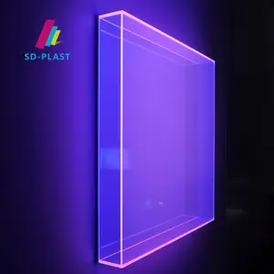 Hochglanz-fluoreszierende Acryl-Blöcke Hologramm-Acryl-Blöcke Guss-Plexiglas-Pmma-Acryl-Blöcke