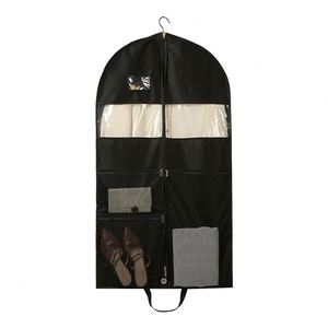 Housses de costume anti-mites, housses de vêtements translucides avec fermeture éclair, protection imperméable et respirante pour costumes - Product Image 1