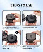 Nouveau diffuseur d'huiles essentielles intelligent portable à ultrasons pour voiture, diffuseur d'arômes intelligent pour une conduite rafraîchissante