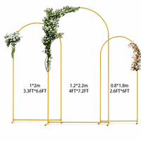 Arche en métal incurvée avec revêtement en tissu, décoration de fond pour mariage et célébrations, pour intérieur et extérieur, livraison rapide