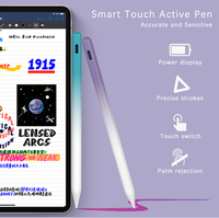 Stylet Métallique Intelligent avec Rejet de la Paume, Chargement Type-C, Pointe Originale 1,7 mm pour iPad Pro 2018, Détection Active et Détection d'Angle d'Inclinaison