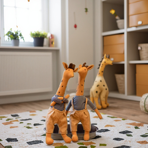 Popolare Peluche a Forma di Giraffa per E-commerce Transfrontaliero, Bambola a Forma di <span class=keywords><strong>Cervo</strong></span>, Peluche Confortevole, Regalo di Compleanno per Bambini - Product Image 6