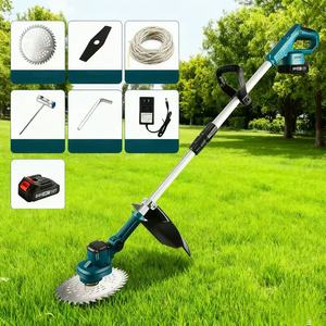 Power <span class=keywords><strong>Grass</strong></span> Trimmer Cordless Aço <span class=keywords><strong>Grass</strong></span> Trimmer Movimentação do motor elétrico Brushlees Lawn Mower - Product Image 1