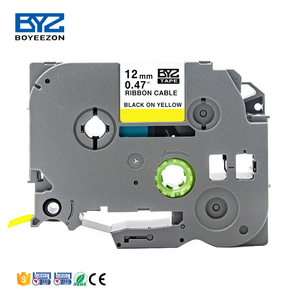 Noir sur Jaune 12mm Bandes Souples TZe-FX631 pour <span class=keywords><strong>Brother</strong></span> Tze p-touch <span class=keywords><strong>CUBE</strong></span> D400 PT-D210 PT-H110 Étiqueteuse - Product Image 1