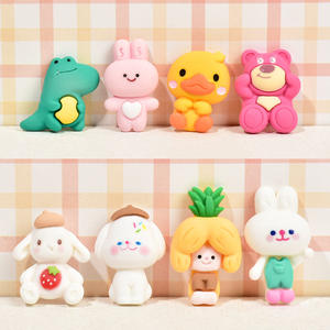 Dessin animé mignon Animal résine accessoires pour bricolage grande Collection avec crème colle pour coque de téléphone épingle à cheveux sac décor Art thème - Product Image 2