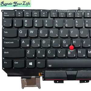 Teclado <span class=keywords><strong>de</strong></span> ordenador portátil retroiluminado HB hebreo <span class=keywords><strong>de</strong></span> EE. UU. Para Lenovo ThinkPad X1 Carbon 5th Gen X1 2017 SN20M08031 01ER623 Teclado <span class=keywords><strong>de</strong></span> color negro para ordenador portátil - Product Image 3