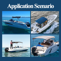 Bâche de protection pour bateau rapide en tissu Oxford 600D, étanche, anti-UV, stable, robuste, légère et portable, étanchéité >3000mm