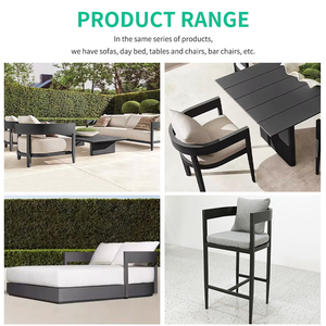 Chaise longue de luxe en <span class=keywords><strong>aluminium</strong></span> pour l'<span class=keywords><strong>extérieur</strong></span>, lit de soleil, chaise longue de patio avec coussins pour usage hôtelier - Product Image 4