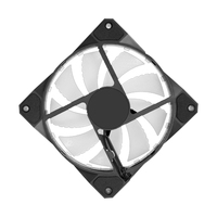 Ventilateur de boîtier RGB personnalisé fabriqué en usine, grand refroidisseur à vent, connecteur 4 broches, dissipateur thermique en plastique pour ordinateur, style de jeu fluide