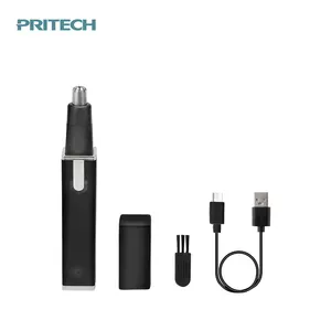 Фабрика PRITECH, оптовая продажа, литиевая батарея, USB Перезаряжаемый Электрический триммер для ушей и носа для мужчин