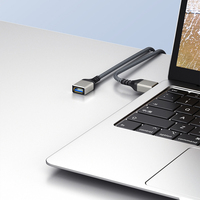 Cable de Extensión USB 3.0 de Nailon Trenzado de Alta Velocidad, Macho a Hembra, para Smart TV, Laptop, PC, Notebook, Auriculares