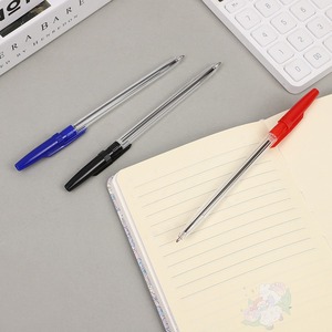 Stylos à bille pour fournitures de bureau, pointe fine de 0,5 mm, rouge, bleu, noir, pour papeterie d'entreprise, écriture professionnelle - Product Image 3
