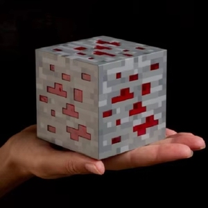 โคมไฟตั้งโต๊ะ LED รูปหินบราวน์สโตน Mine De Craft แบบมินิ ใช้พลังงาน USB ชาร์จได้ เสียบปลั๊กได้ เหมาะสำหรับห้องนอนเด็ก - Product Image 2