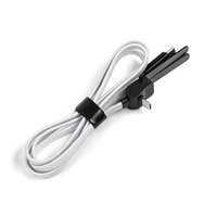 Câble USB-C, Câble de Charge 2-en-1 avec Support, Chargeur Type-C Réglable Multi-Angles, Câble de Charge Rapide 240W pour Smartphones