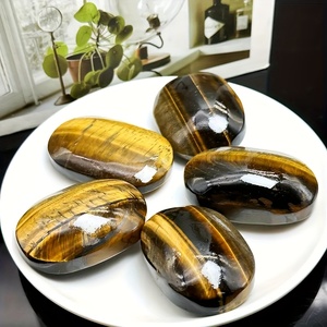 Pierre de paume en œil de tigre de haute qualité en gros pour la décoration de la maison et les décorations Feng Shui, accessoire élégant - Product Image 4