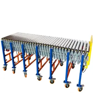 Flexible telescopic roller conveyor system of factory roller conveyor