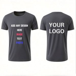 Quick Dry Polyester T <b>Shirt</b> Custom Logo Design Personalized Print Moisture Wicking Comfortable Casual Sports Uniforms - Product Image 5