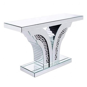 Nuovo Design <span class=keywords><strong>Tavolo</strong></span> Consolle a Specchio a Forma di V Arredamento Moderno per <span class=keywords><strong>Soggiorno</strong></span> <span class=keywords><strong>Tavolo</strong></span> da Ingresso in Vetro <span class=keywords><strong>con</strong></span> Set di Specchi - Product Image 3
