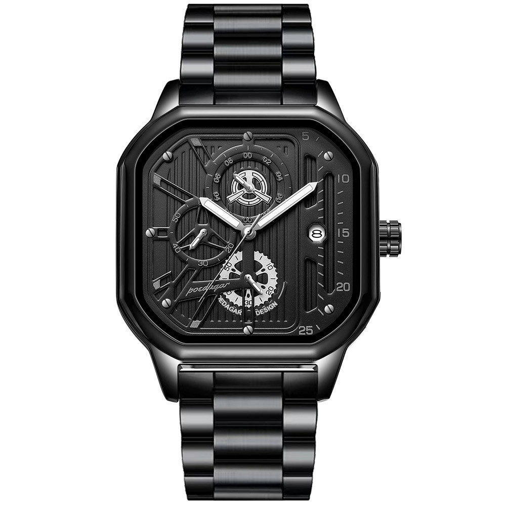 5 black - stainless steel strap