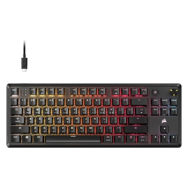 RGB computer keyboard K70 Core TKL Wired Black CH 911911E IT