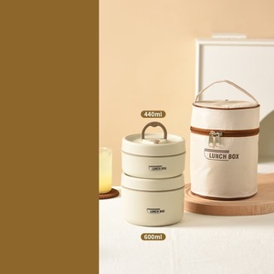 Portable Insulated Food <b>Lunch</b> Container <b>Set</b> with Thermal <b>Lunch</b> Box 3 Separate Stackable <b>Lunch</b> Container for Adult Kids - Product Image 6