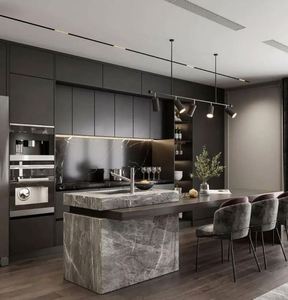 Modern Luxury Ready to Assemble Interior <b>Furniture</b> <b>Flat</b> <b>Pack</b> Cabinet Design Cupboard Kitchen Cabinets - Product Image 1