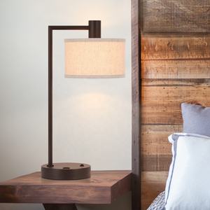 Noi spedizione gratuita di lusso Guesroom arredamento nordico paralume in tessuto da comodino lampada da tavolo Hotel per soggiorno domestico - Product Image 5