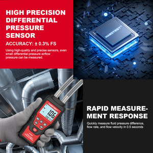 Medidor de Presión Diferencial HABOTEST HT636 con Pantalla Digital, Detector de Micropresión Portátil - Product Image 2