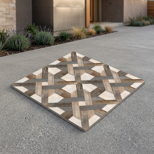 Carreaux de sol en porcelaine numérique blanche émaillée 40x40cm, 12mm, antidérapants, résistants, pour extérieur - Product Image 4