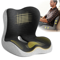 Coussin de siège orthopédique Miandao pour le soutien lombaire, soulagement des douleurs du coccyx, mousse à mémoire de forme ergonomique pour les longues sessions assises