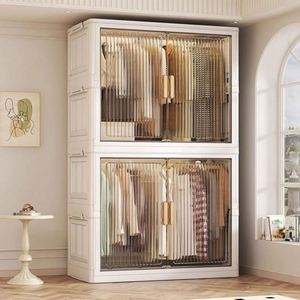 Haogle Vente en gros de boîtes de rangement modernes pliables rectangulaires en PP moulé par injection pour salon, chambre, vêtements, livres, jouets 35L - Product Image 3