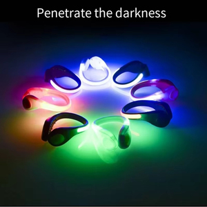Wholesale Custom logo LED Luminous Shoe <b>Clip</b> Outdoor Night Running Safety <b>Clips</b> <b>Cycling</b> Sports Light - Product Image 3