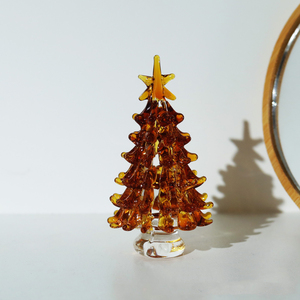 6,7 CM DE ALTO hecho a mano creativo cristal árbol de Navidad adorno de mesa hogar Oficina decoración vacaciones Año Nuevo regalos para niños - Product Image 5
