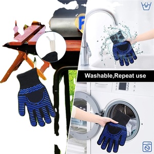 Gants de barbecue en silicone ignifuges certifiés CE, résistants à la chaleur, réutilisables, pour la cuisine - Product Image 6