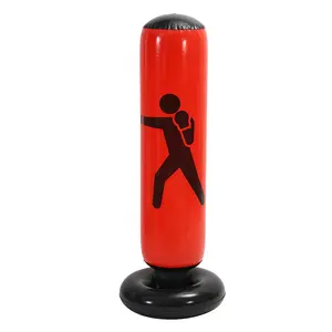 Grosir 160cm pvc tinju bebas berdiri Punching Bag dengan pompa tiup