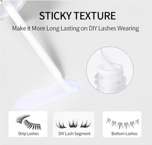 Mạnh Mẽ Giữ Đầy Đủ Dải Lông Mi Dính Trắng Lông Mi Keo Latex Miễn Phí Tự Làm Lash Trái Phiếu 7Ml Giả Lash Keo Cho Lash Cụm - Product Image 2