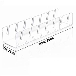 7 Holes Acrylic Hat Baseball Cap Display Rack Durable Clear Acrylic Hat Holder for Home Closet <b>Storage</b> Organization Stores Decor - Product Image 4