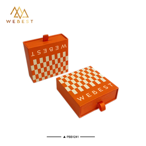 Webest Orange Moderne Schmuckbox Papier-Schublade Schmuckschatulle Papierboxen für Schmuck - Product Image 6