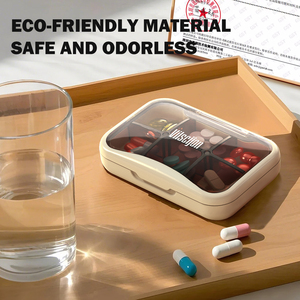 Portable Plastic Pill Storage Cases Sub-Packaging Medicine <strong>Box</strong> for Week-Long Tablet Storage Seven Days Sub-<strong>Box</strong> for Three Meals - Product Image 5