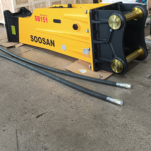 Martillo Hidráulico SOOSAN Sb 151 Tipo Caja con Cincel de 175 mm para Excavadoras Pesadas de 40-55 Toneladas para Obras de Demolición - Product Image 3
