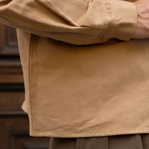 <span class=keywords><strong>Camicia</strong></span> da lavoro <span class=keywords><strong>oversize</strong></span> da uomo in cotone canapa giacche Casual da uomo <span class=keywords><strong>giacca</strong></span> Top sostenibile con tasca - Product Image 3