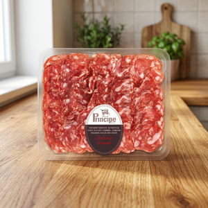 Salami Principe Napoli de Marca Italiana, 100g, Bajo en Sodio, Picante, Curado en Seco, Cortado en Rodajas, Sin Gluten, de Cerdo, Refrigerado, para Fiestas - Product Image 3
